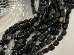 Нить бусин из обсидиана 6-7мм (галтовка)