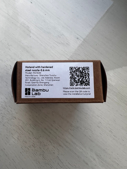Хотэнд с соплом 0,6 мм из закаленной стали для 3Д принтера Bambu Lab A1/A1 mini (FAH020)