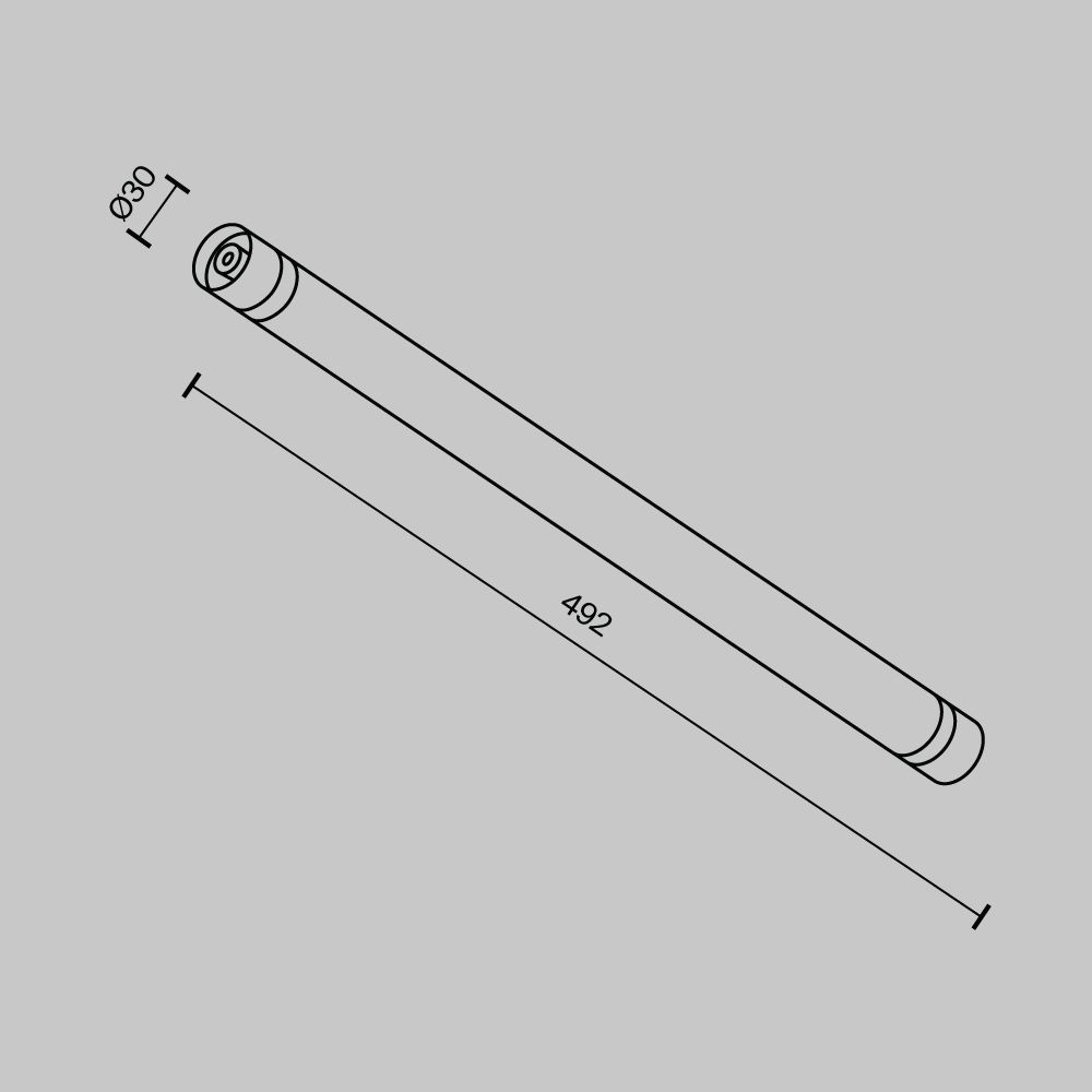 Светильник трековый светодиодный Maytoni Shelf   C148CL-L500-7W3K-B
