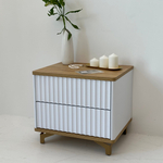 Тумба прикроватная на ножках с ящиками ROYAL 5003 эко (Дуб Кантри-Золото)