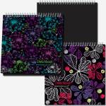 Блокнот-скетчбук QUADRO SUPERBIG BLACK 20 листов на металлическом гребне