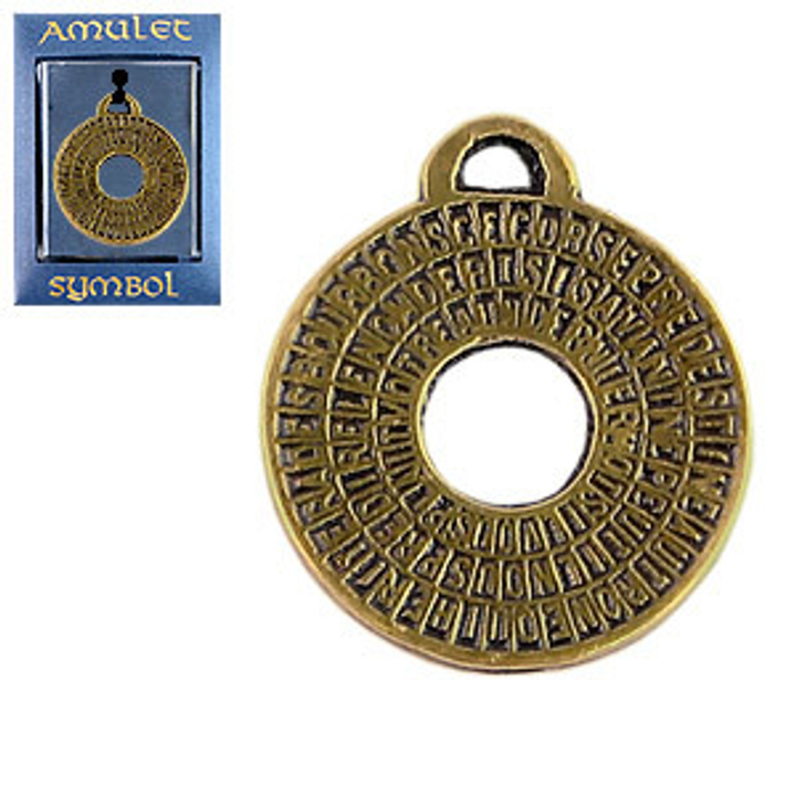 Амулет The Cult № 26 Тайный магический код Алессандро Калиостро, латунь