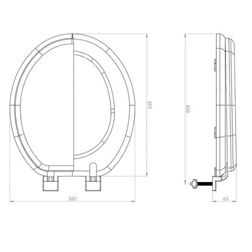 Сиденье для унитаза AQUA-Prime FLAT 0512, цвет бежевый