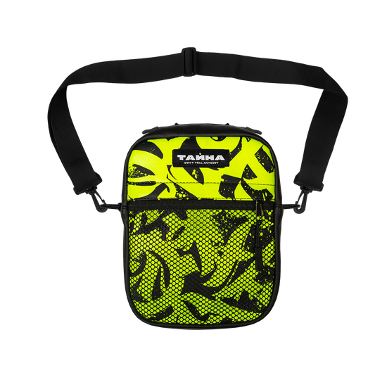 Сумка ТАЙНА через плечо x ЗУКО черный/экокожа/салат. принт