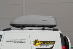 Бокс-багажник на крышу Аэродинамический "Turino 1" 410л