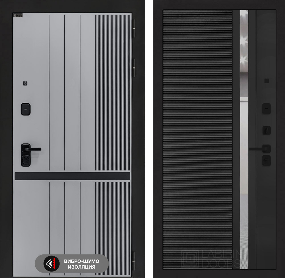 Входная дверь Лабиринт SKYLAB - 31 Черный кварц