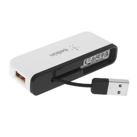 Разветвитель Belkin 4xUSB встроенный кабель USB папа (F4U021bt)