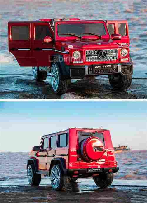 Детский электромобиль "Mercedes-Benz AMG-G 65" красный