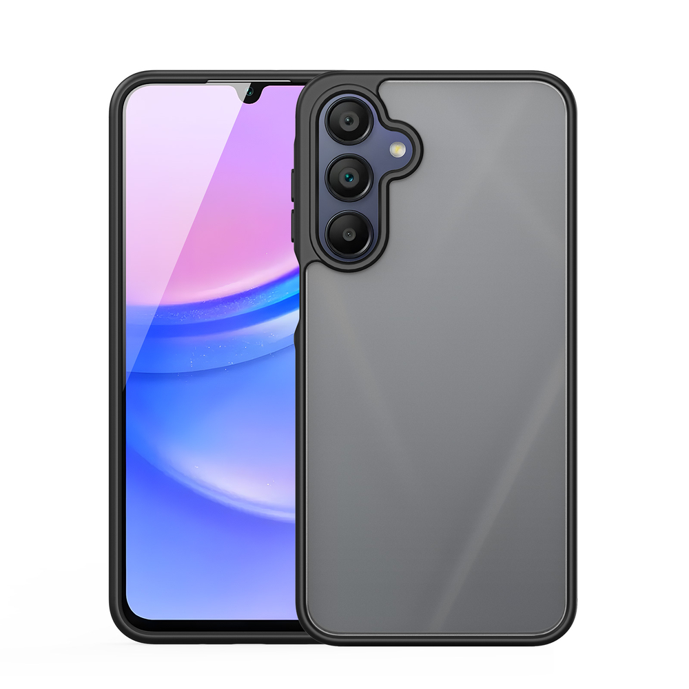 Прозрачный матовый чехол черного цвета для Samsung Galaxy A17 (5G, 4G), Galaxy A26 5G и Galaxy A16 (5G, 4G), серия Yind Series от Dux Ducis