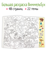 Книга раскраска 300 слов. Найди и раскрась 4+