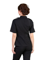 Рубашка медицинская женская на молнии Тезис TZ400, черный, 58