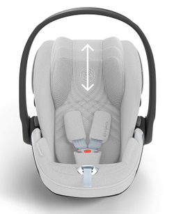 Коляска 3 в 1 Cybex Priam IV Rosegold complete и автокресло Cloud T i-Size Platinum White Plus Mirage Grey