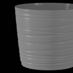 Кашпо для цветов пластиковое 15л d-30 см «Модерн Медиум» Антрацит