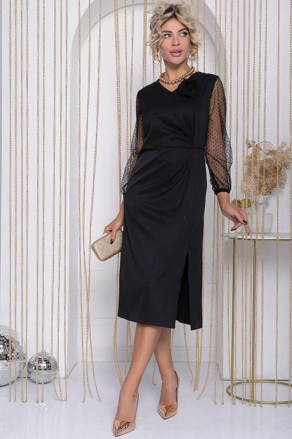 Платье Загадка ночи (черное) П12196-35 LT Collection