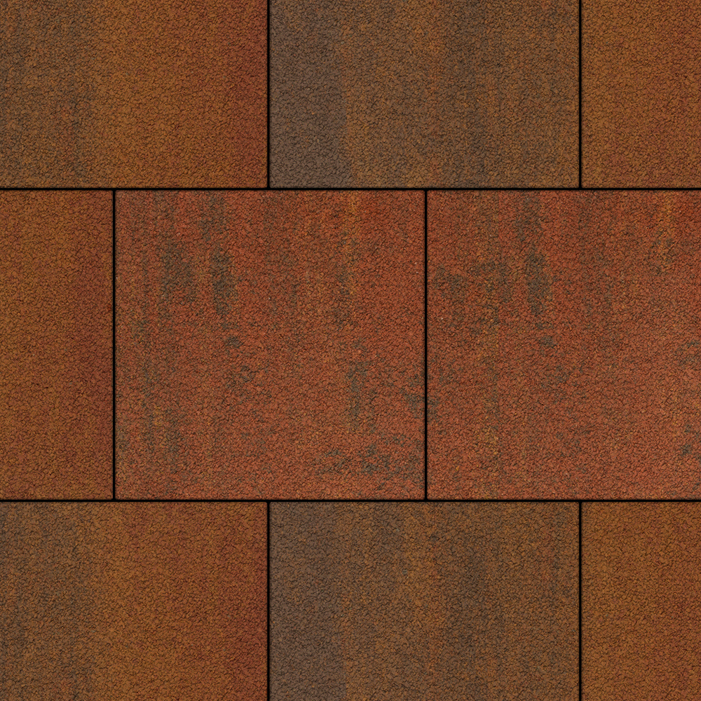 Тротуарная плитка КВАДРАТ 400х400 мм - Листопад гранит Арабская ночь