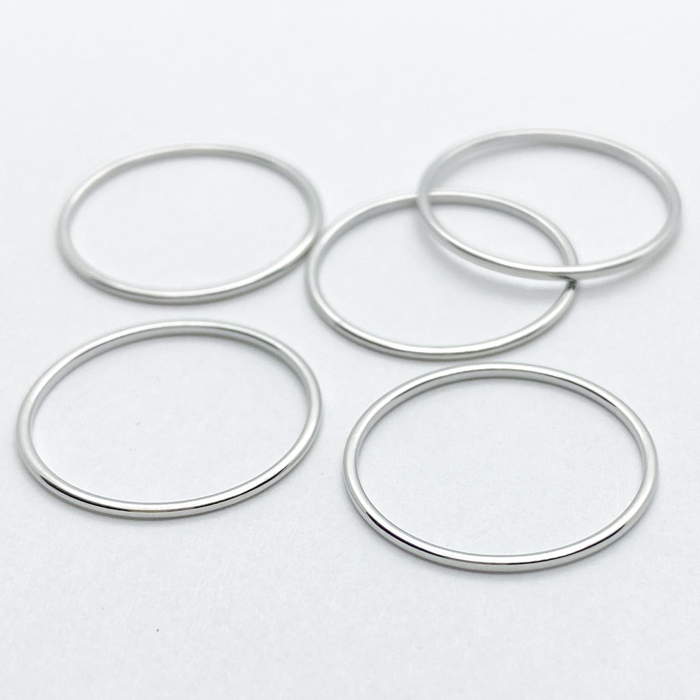 Коннектор, цвет серебро, размер 20*1 мм, цена за 1 шт