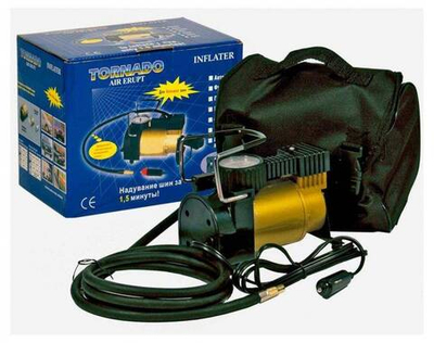 Компрессор АС 580-Т "Торнадо" 12 В. 35 л/мин металл. корпус