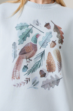 23148 Свитшот женский (голубой)