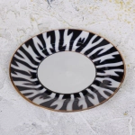 Тарелка обеденная 22см «Пахта» с позолотой