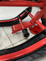 Снегокат «Twiny1+» Принт сиденья: экстрим (красный каркас) (арт. TW1+/Э)