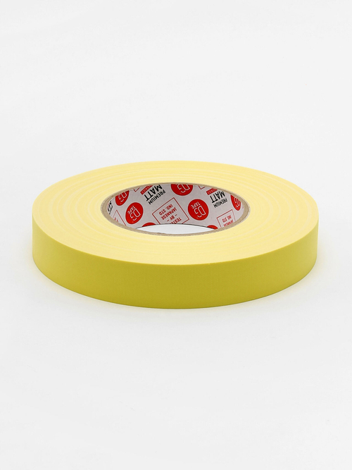 Клейкая лента Gaffer Tape@MATT - Гаффа тейп 25мм/50м -  Желтый