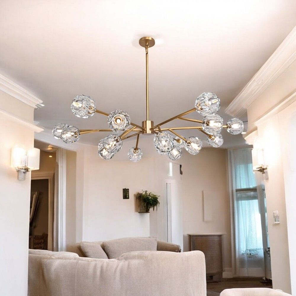Люстра На Штанге Boule De Cristal Round Chandelier 18 By Imperiumloft