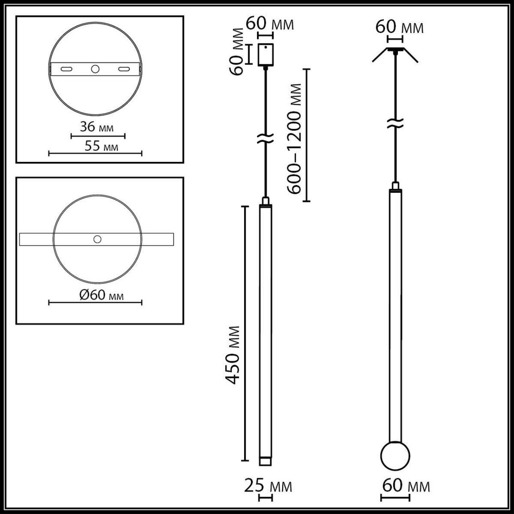 4375/3LA ODL Светильник LED 3Вт 3000K 220В IP20 HIGHTECH