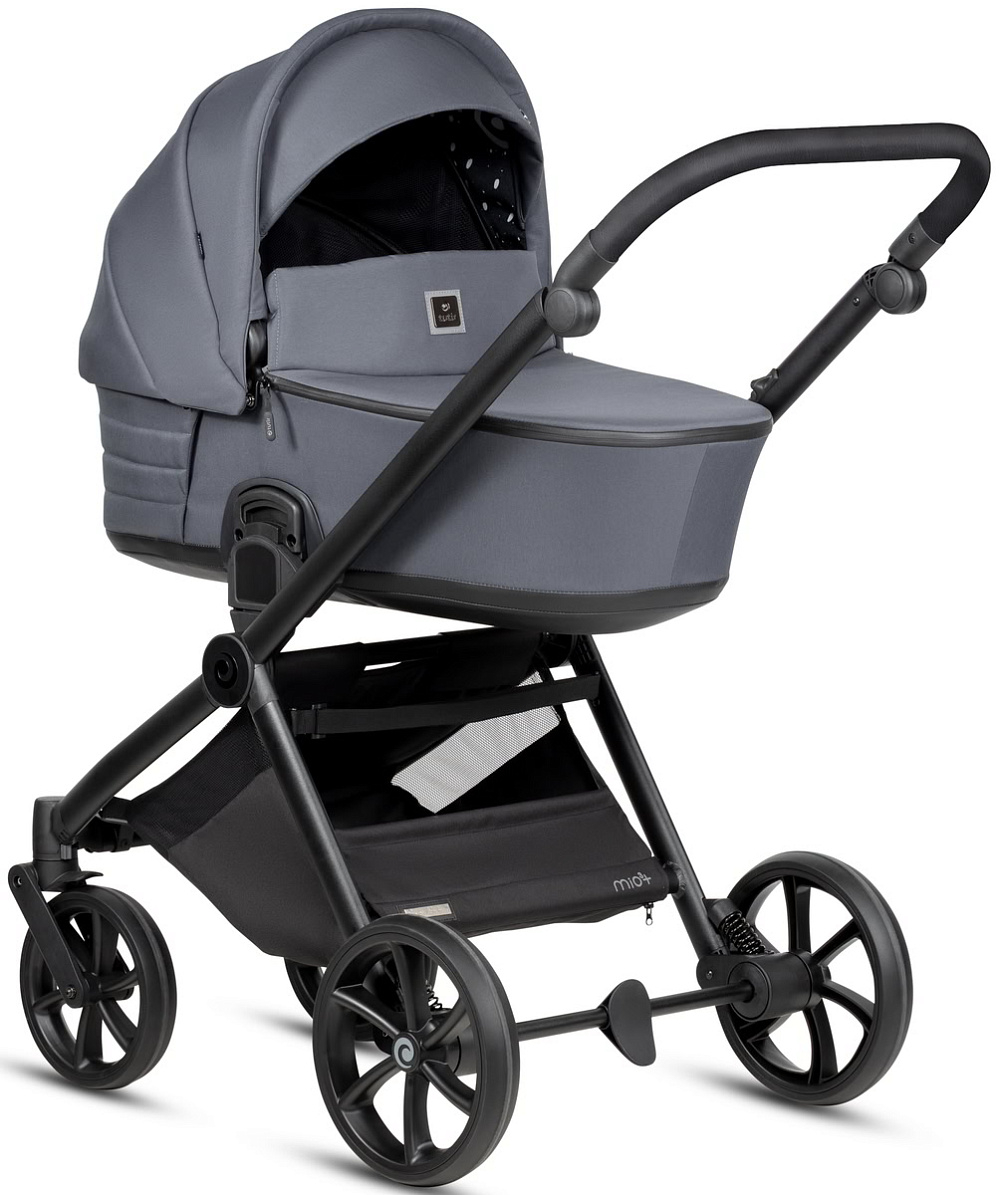 Детская коляска Tutis Mio 3 Plus Essential New 3 в 1 с автокреслом Beno Black 1622103 Dark Grey