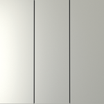 Выключатель встраиваемый VOLTUM S70 трехклавишный 10А, (сталь)