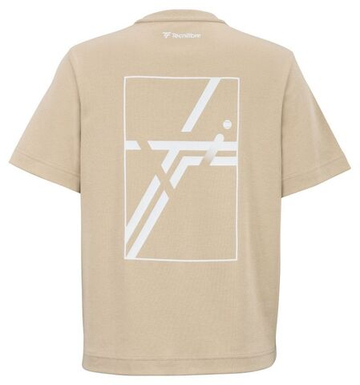 Женская теннисная футболка Tecnifibre Graphic 2025 - sand