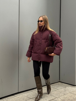Пуховик Бургунди