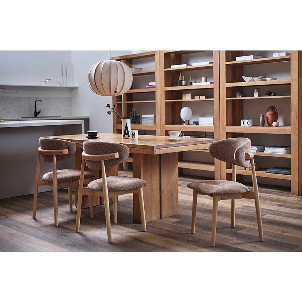 Стул Bergenson Bjorn Stone, мягкий шенилл, кофе с молоком