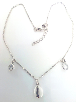 Браслет с эмалью и цирконом Эстерелла, серебро 925*, родирование/Ф