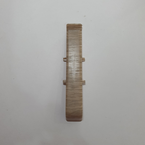 Соединитель к плинтусу "Идеал-Д85" Дуб снежный