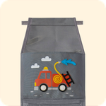 Кармашки для детского сада, на липучке. Пожарная с фетровыми колесами