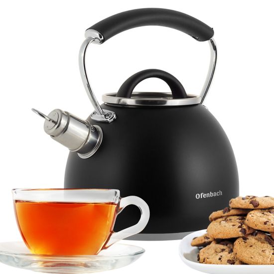 Чайник 2,5 л. из нержавеющей стали со свистком Ofenbach NB 100311