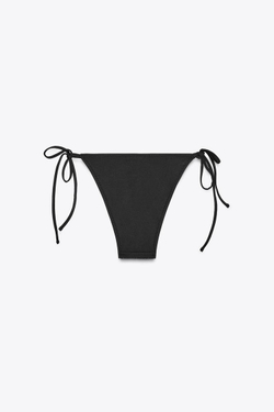 ZARA ПЛАВКИ БИКИНИ СО СТРАЗАМИ, ЧЕРНЫЙ