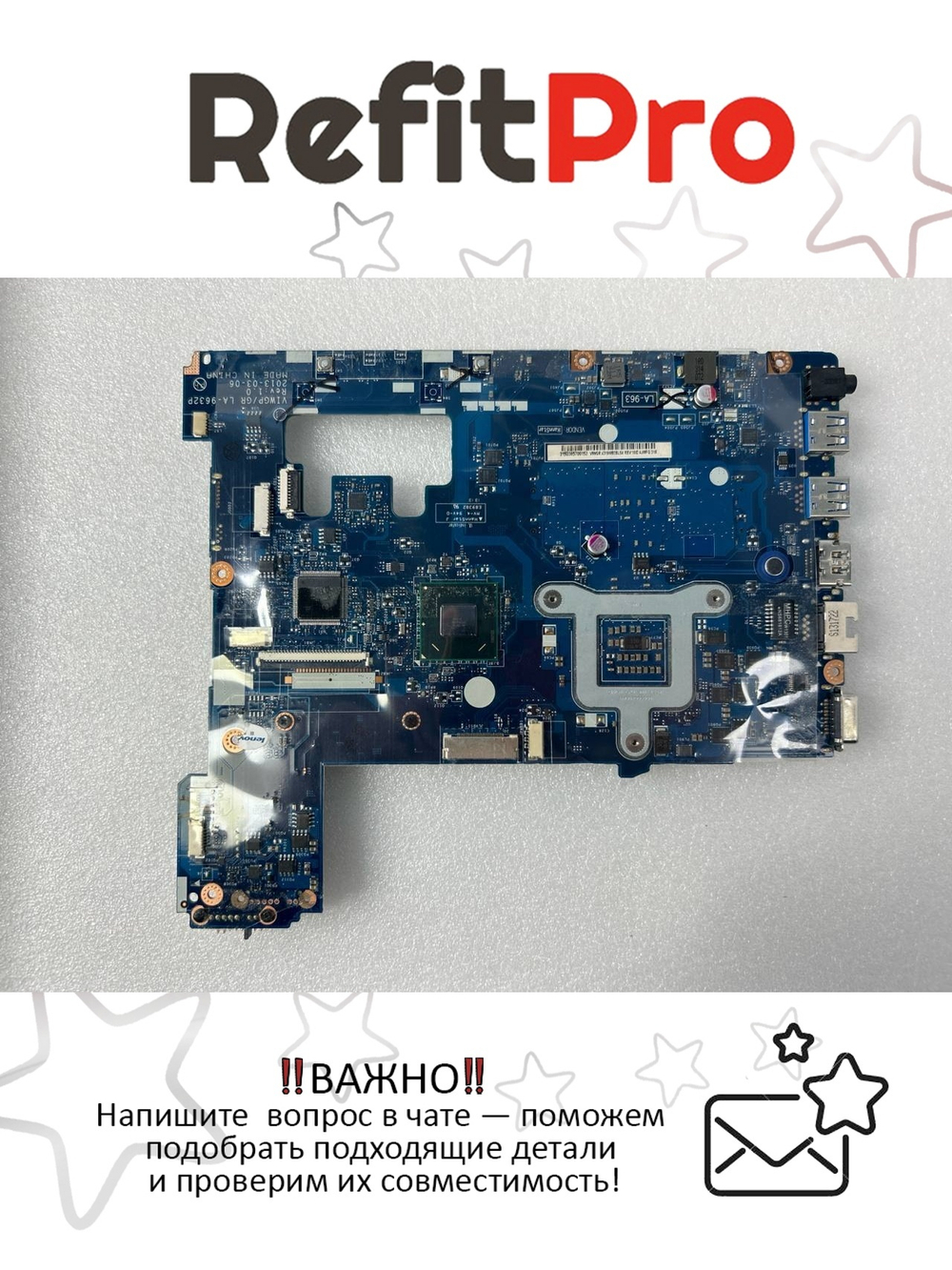 Материнская плата для ноутбука Lenovo G500 VIWGP/GR LA-9632P W8S UMA HM70 (90002838), оригинал