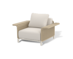 "Мальдивы" лаунж-зона из искусственного ротанга, цвет соломенный