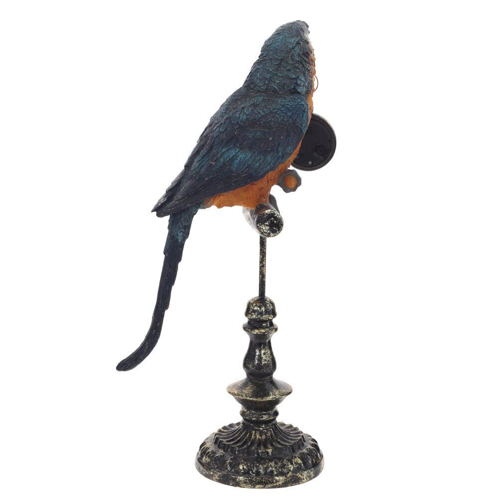 GAEM Фигурка декоративная "Попугай" с часами (LR44x1), L19 W12 H40,5 см