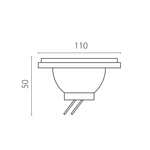 932144 Лампа энергосберегающая LED 220V AR111 12W=100W 1100LM 140G SMD FR 4000K 20000H
