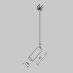 Уличный трековый светильник Outdoor O-TR01-2-P-8WW3K