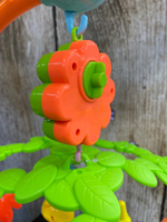 0333345/Музыкальная карусель "Забавные животные",заводная.,русская озвучка, в/к 49*9*34см/54