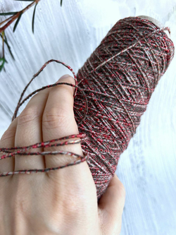 Пряжа для вязания с люрексом