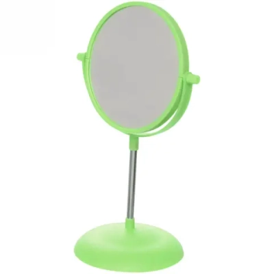 Зеркало настольное на ножке «Beauty», двухстороннее с увелич., микс 3 цвета, 30см, d-15см