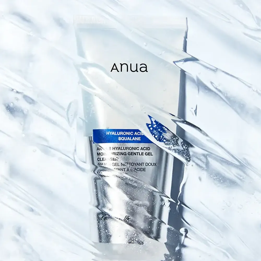 Деликатный гель для умывания Anua 8 Hyaluronic Acid Moisturizing Gentle Gel Cleanser 150 мл