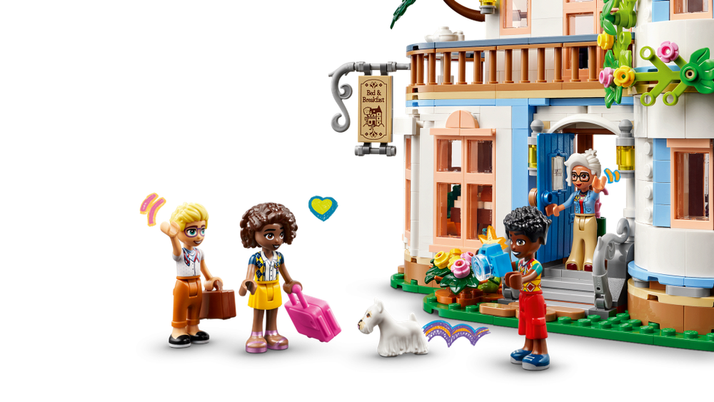LEGO Friends 42638 «Отель типа: Постель и завтрак» — уютная история Хартлейк-Сити