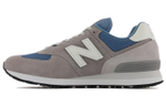 New Balance NB 574 retro leather non-slip wear-resistant low-cut casual running shoes for men and women the same gray