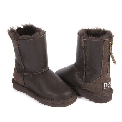 Угги Kids ZIP Metallic Chocolate