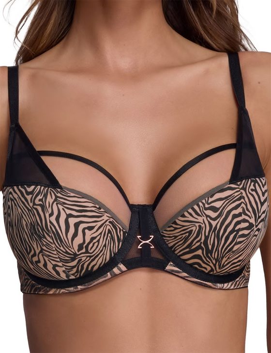 Бюстгальтер полупоролон Ava REBEL 2192 PU animal print